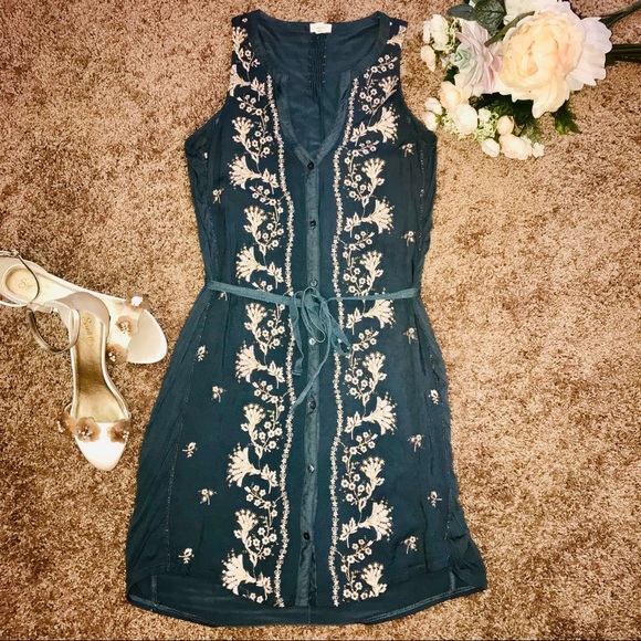 Anthropologie Tiny Seafoam Syden Dress - Picture 3 of 6